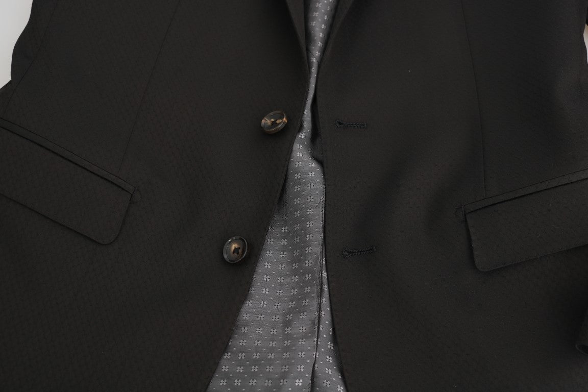 Bruine wollen kristallen bijen slim fit MARTINI