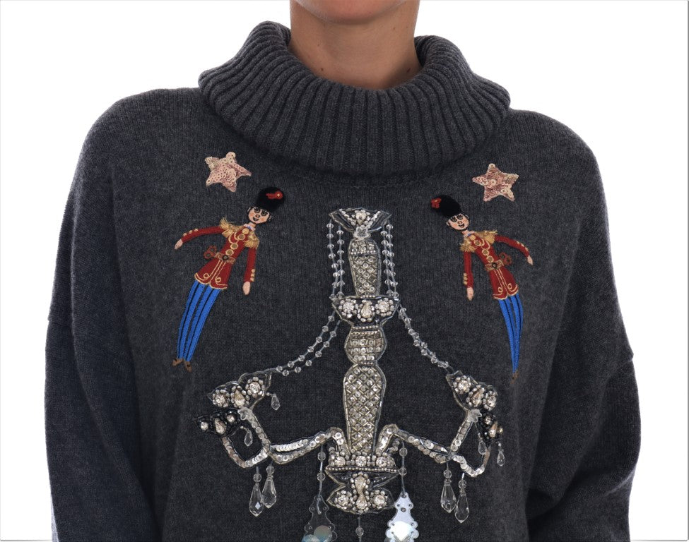 Fairy Tale Crystal Gray Cashmere Trui