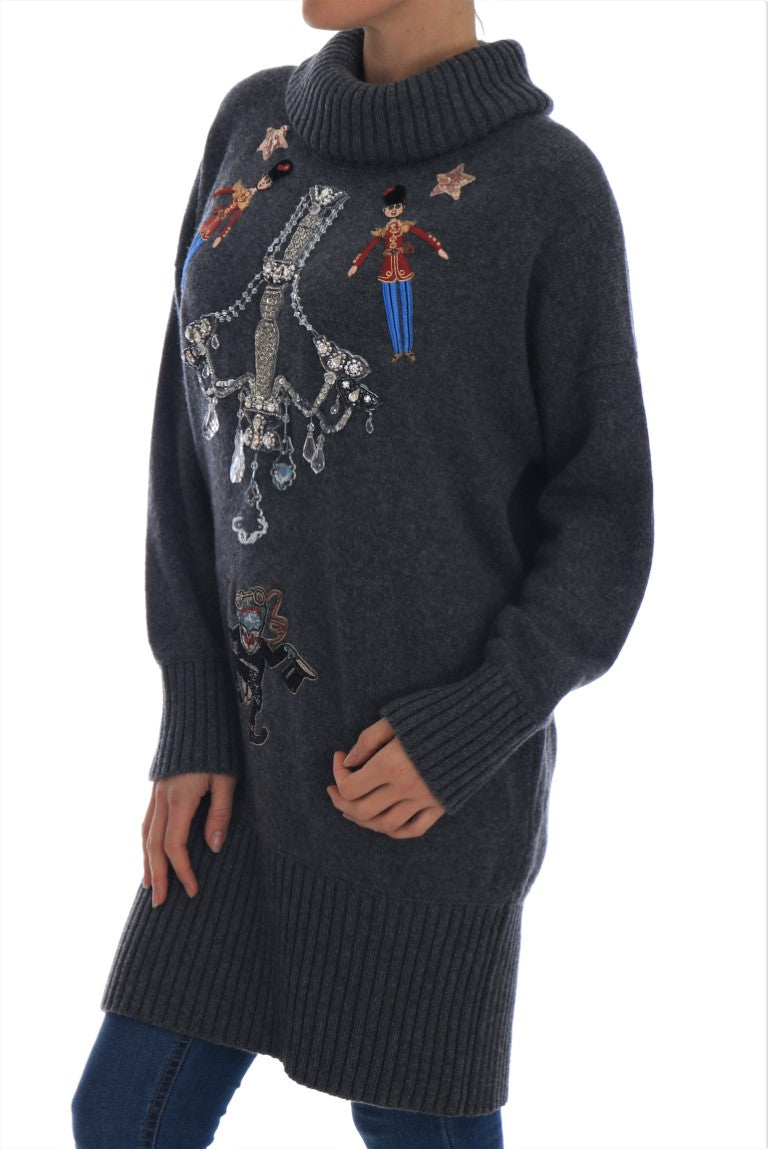 Fairy Tale Crystal Gray Cashmere Trui