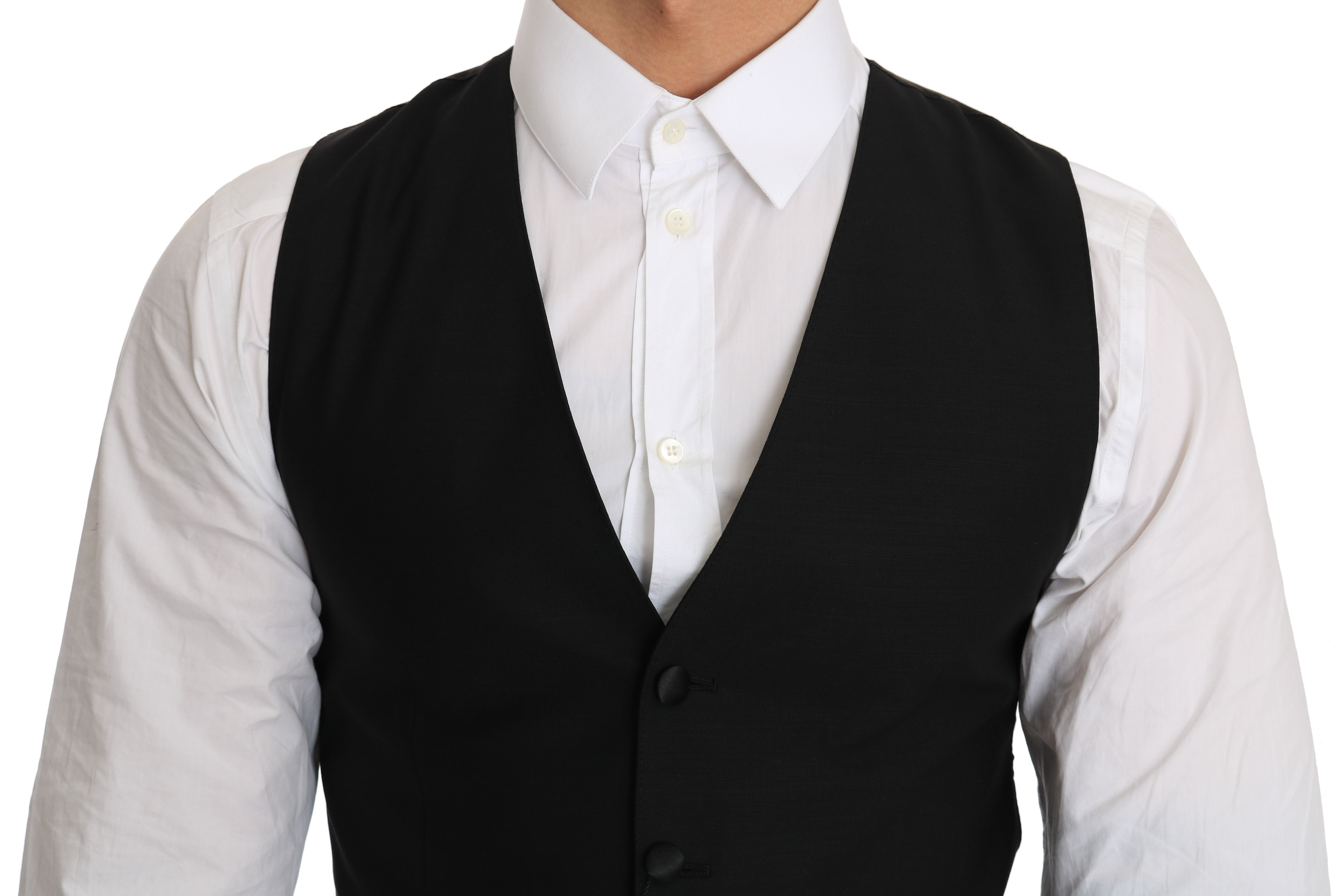 Zwarte wollen gilet