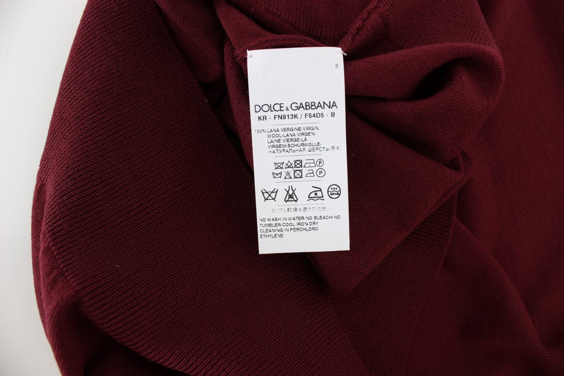Rode mouwloze ronde hals vest pullover