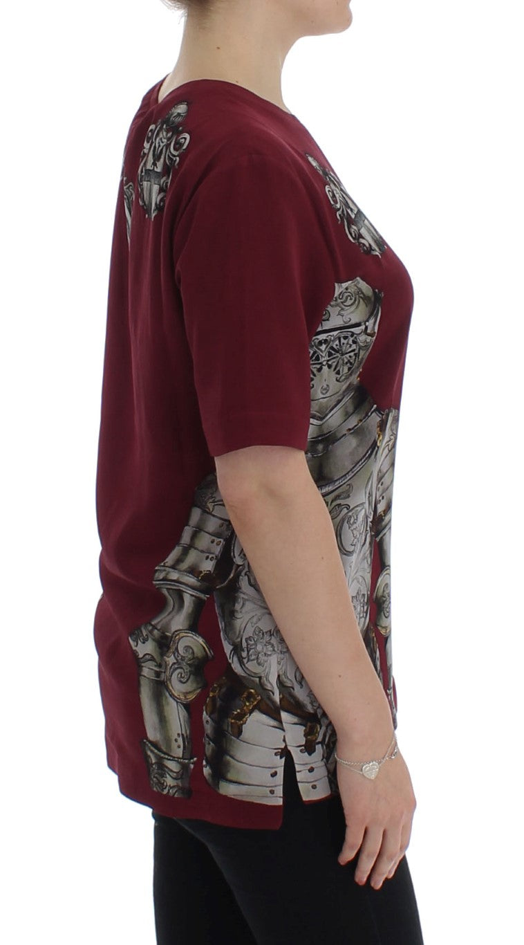 Rode Ridder Print Zijden Blouse T-shirt
