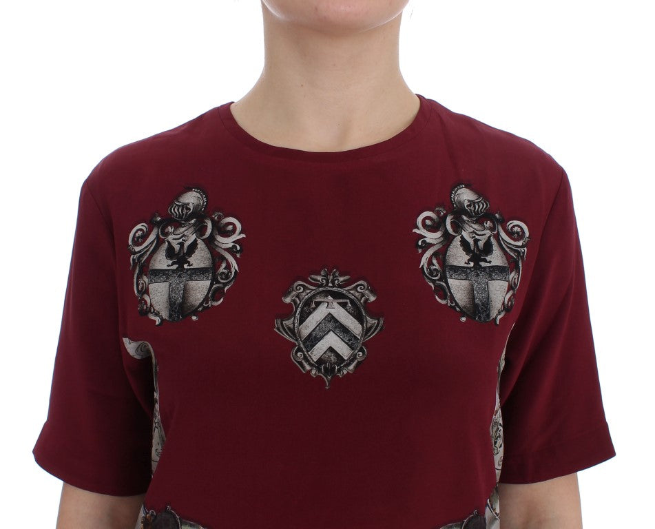 Rode Ridder Print Zijden Blouse T-shirt