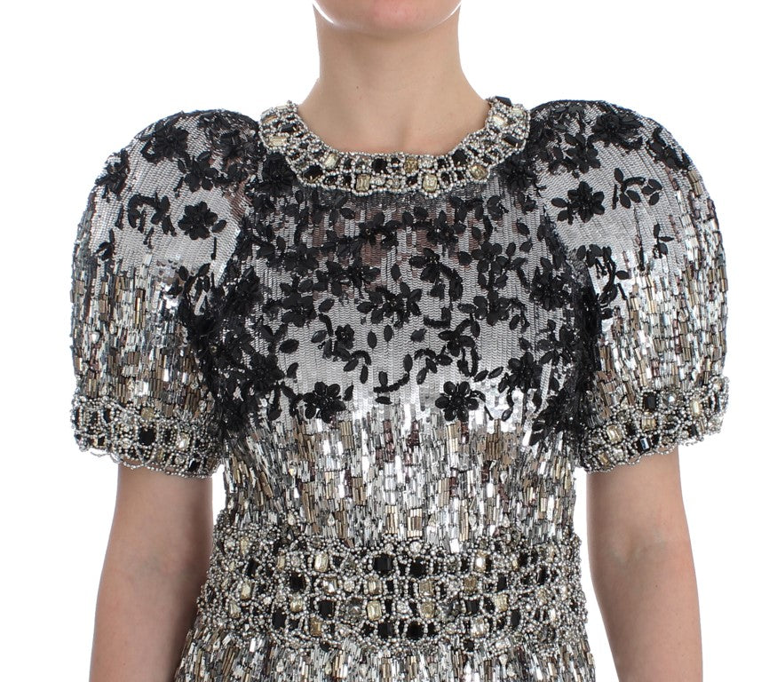 Crystal Silver Runway handgemaakte jurk