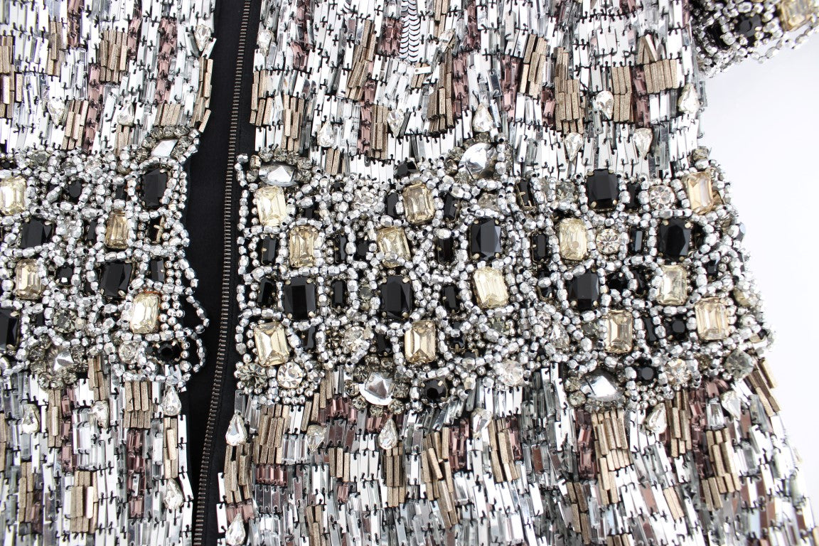 Crystal Silver Runway handgemaakte jurk