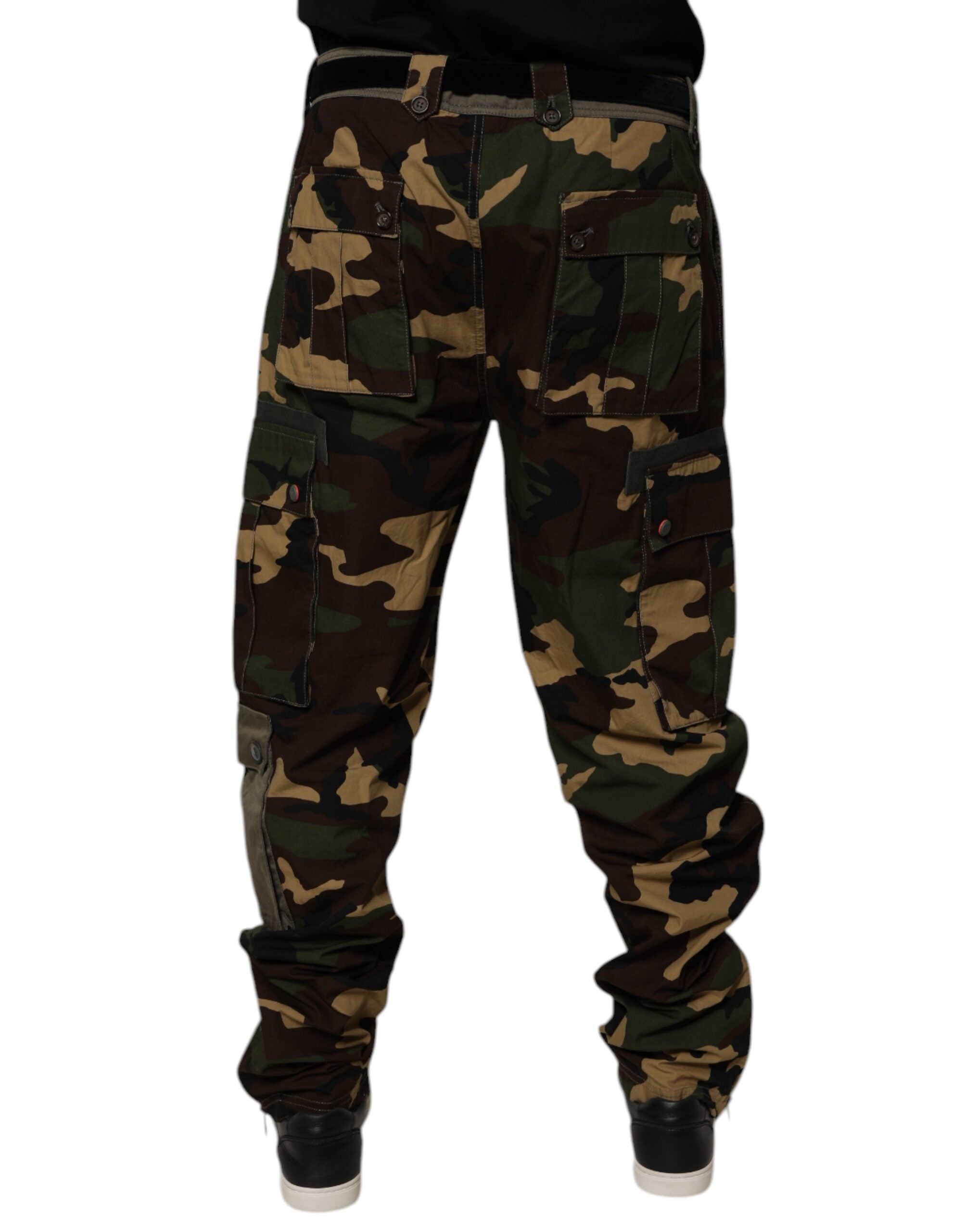 Multicolor Patchwork Camouflage Cargobroek