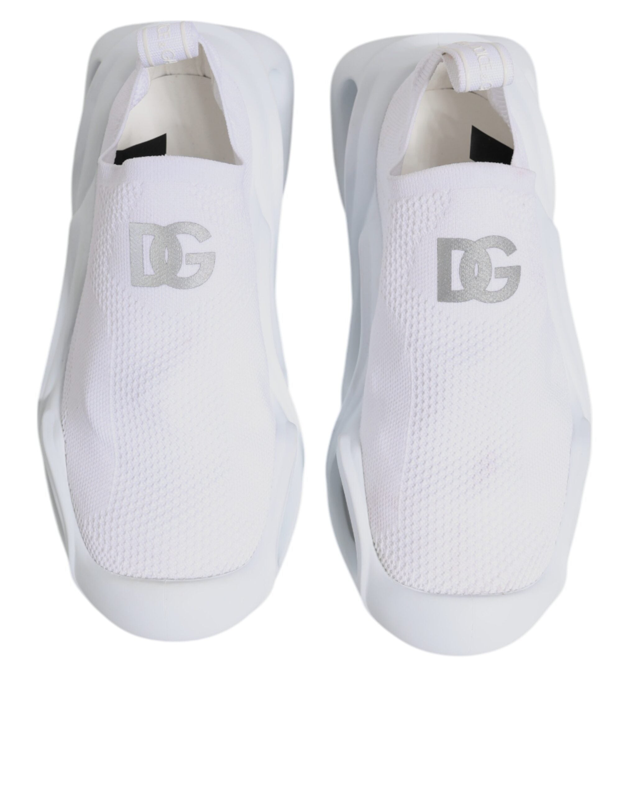 Witte Slip On Wave Low Top Sneakers