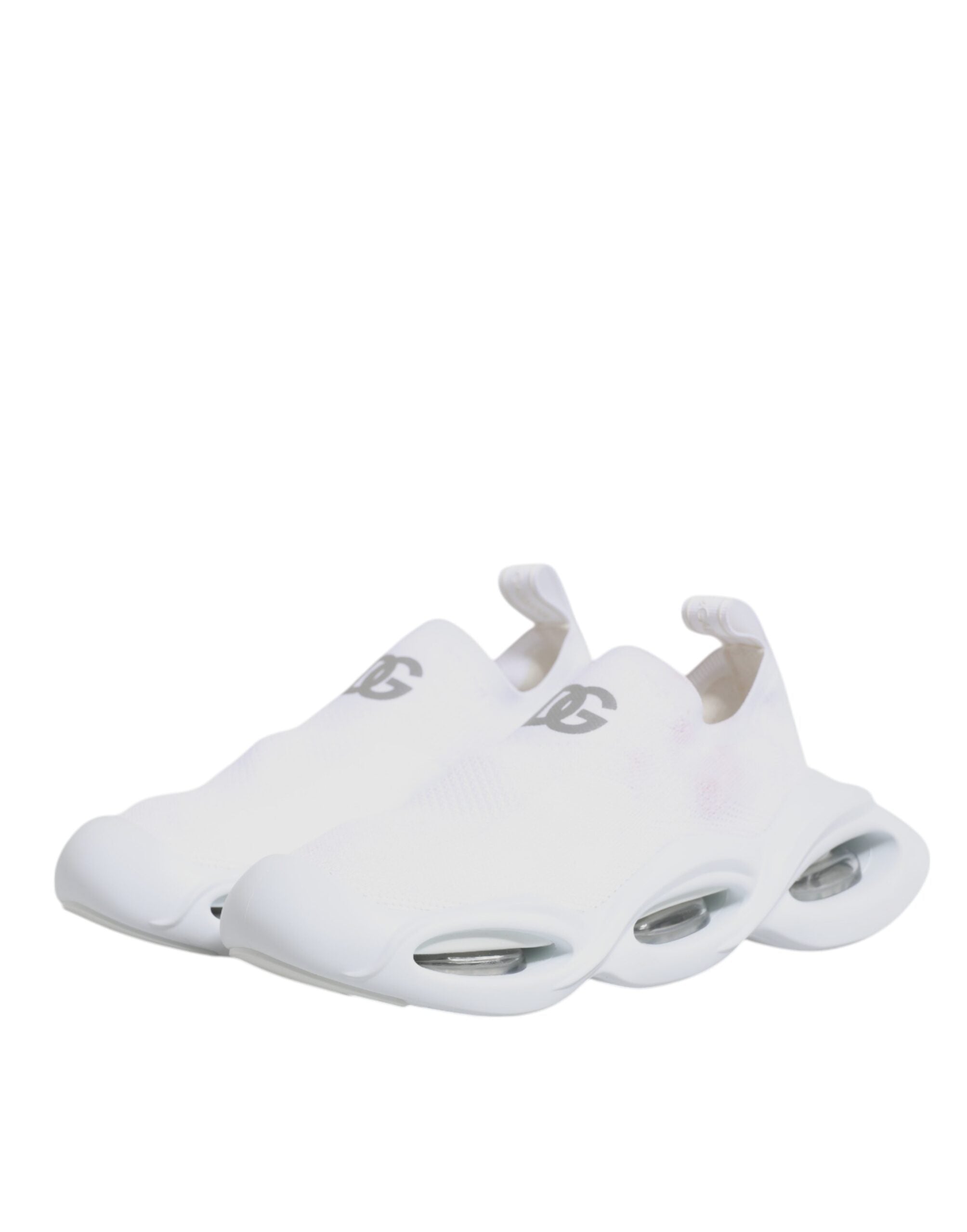 Witte Slip On Wave Low Top Sneakers