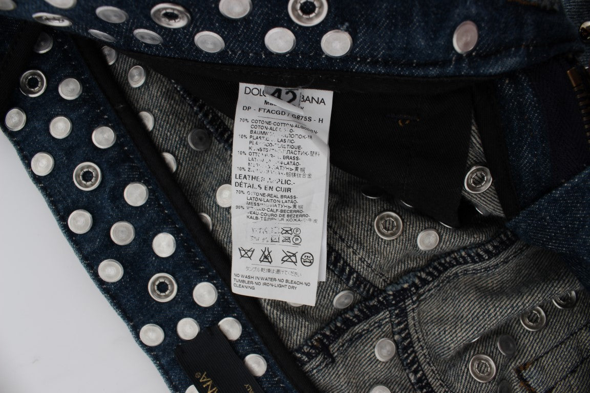 Met kristallen versierde GIRLY Slim Fit Jeans