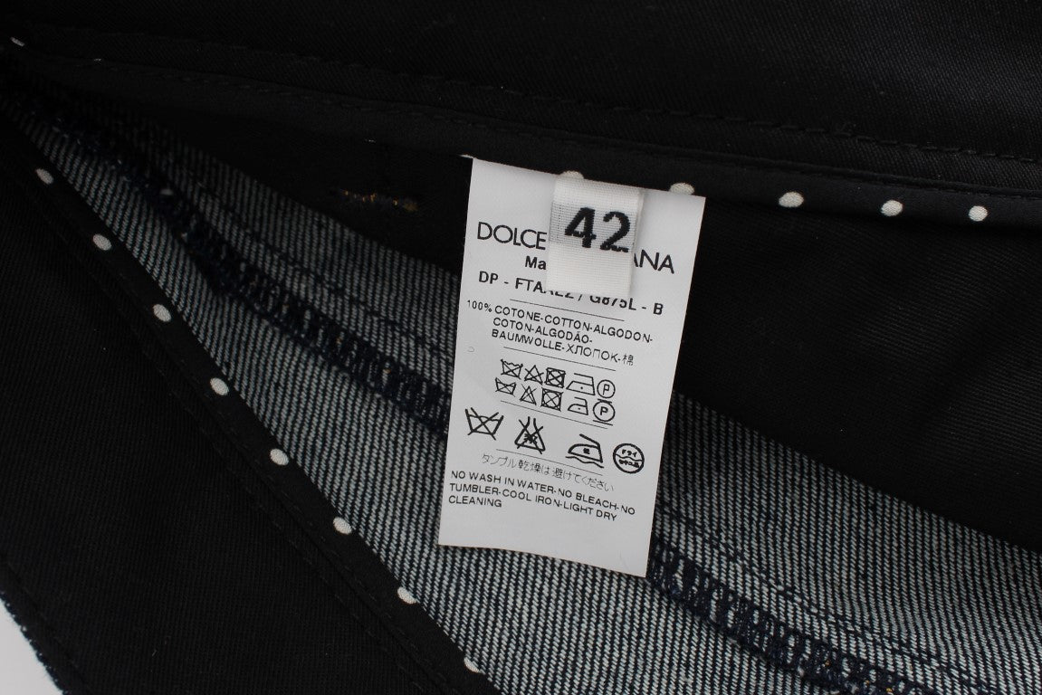 Blauwe denim katoenen CAPRI Torero jeans