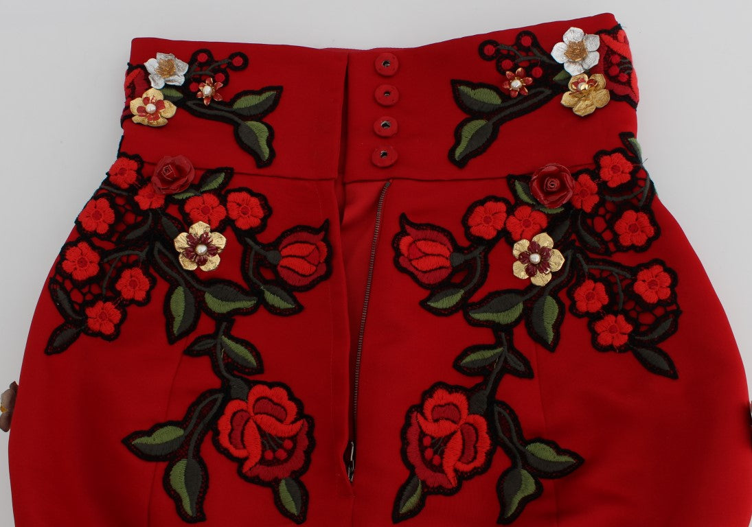 Rode zijden rozen Sicilië shorts