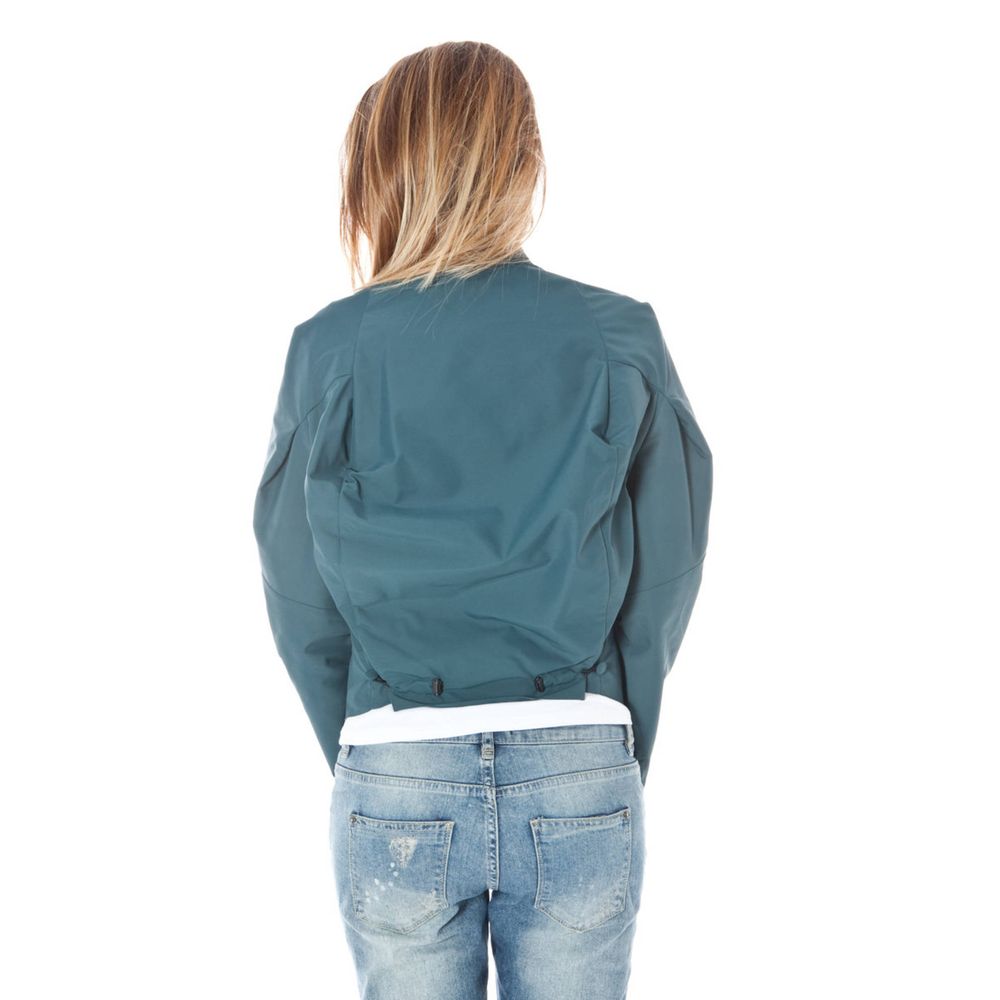 Groene polyamide damesjas