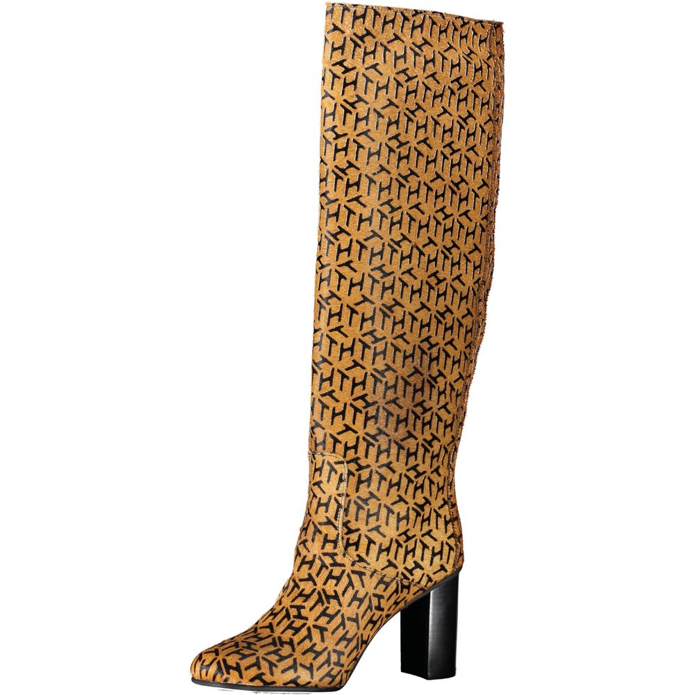 Beige leren dameslaars
