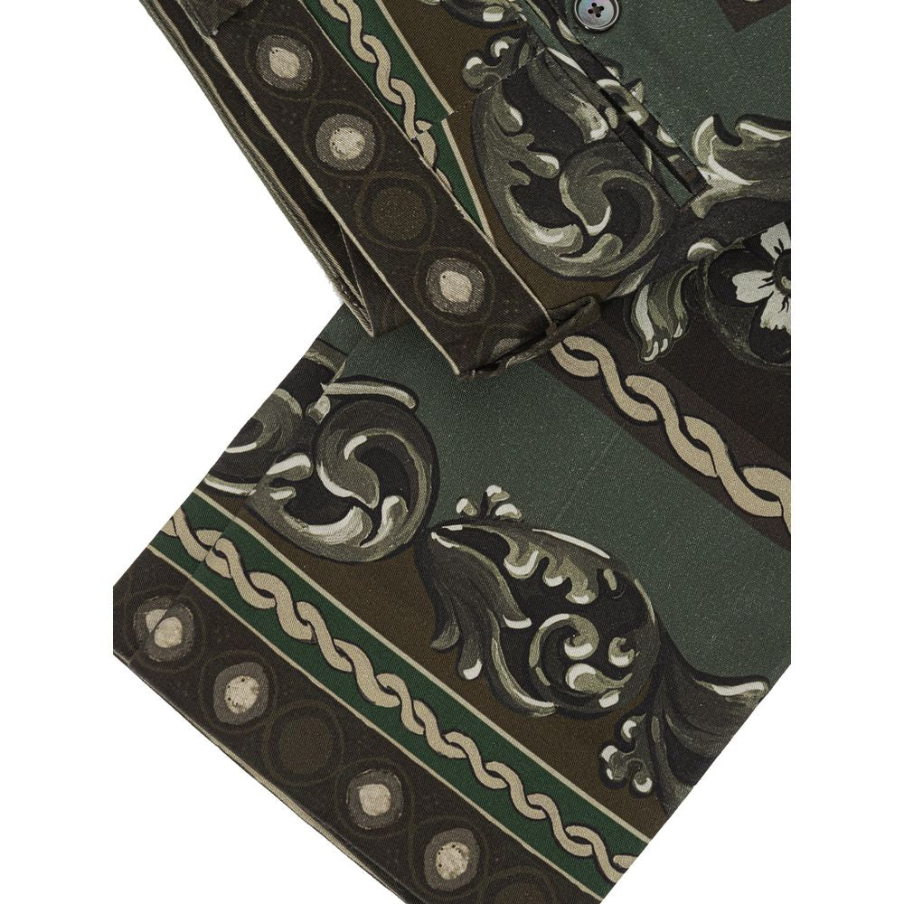 Groene katoenen broek