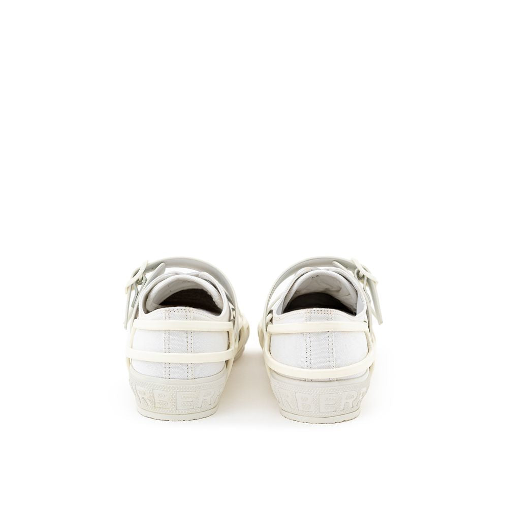Witte katoenen sneaker