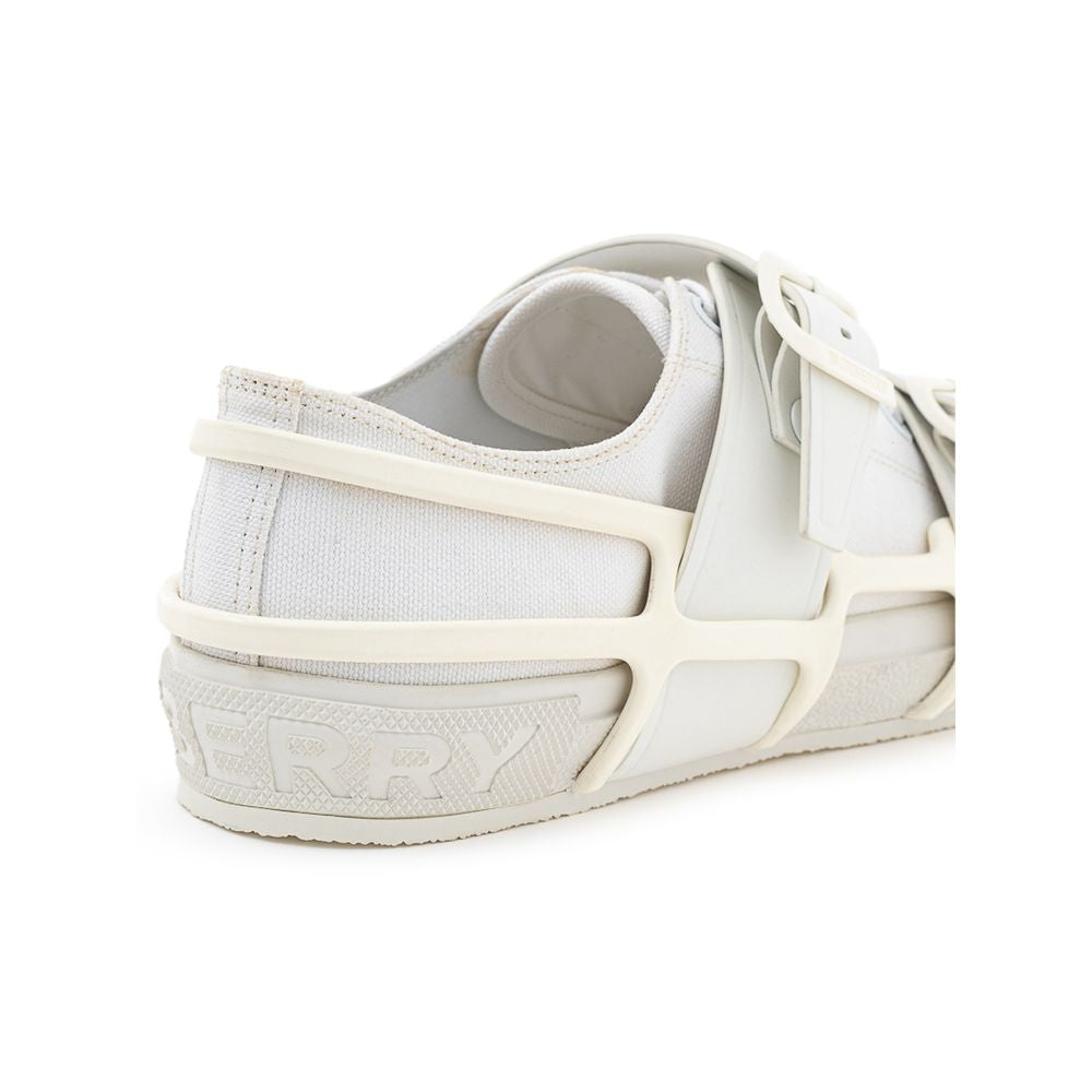 Witte katoenen sneaker