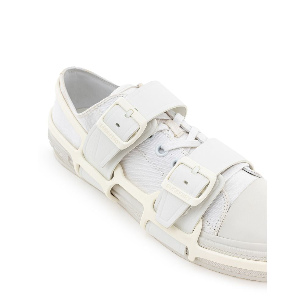 Witte katoenen sneaker