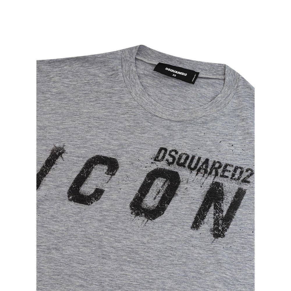Strak grijs katoenen T-shirt voor stijlvolle mannen
