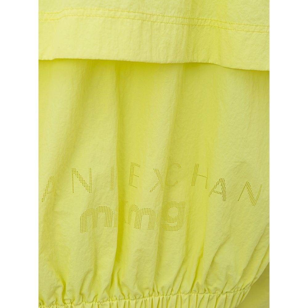 Chique gele polyamide jas voor dames