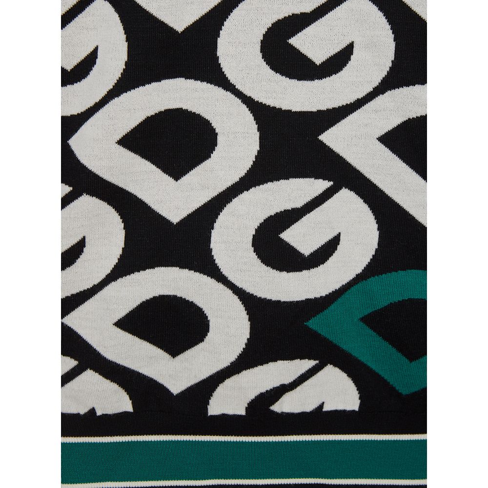 Elegante zwarte katoenen trui voor een verfijnde stijl