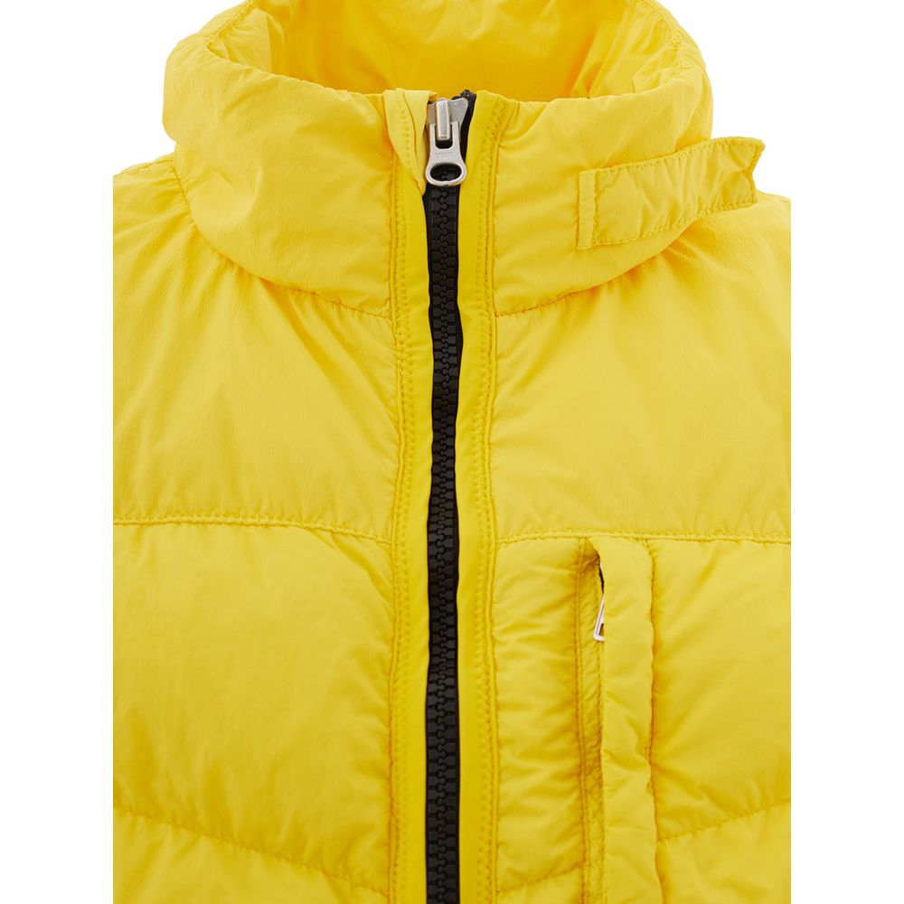 Heren levendig geel outdoorjack
