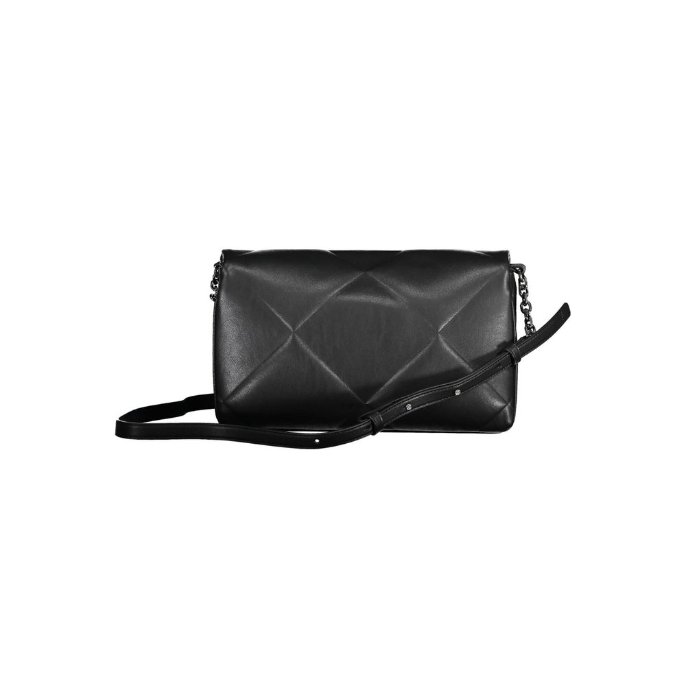 Zwarte polyester handtas