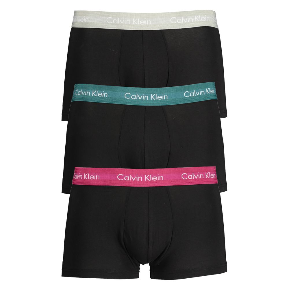 Black Cotton Men's Boxer Brief