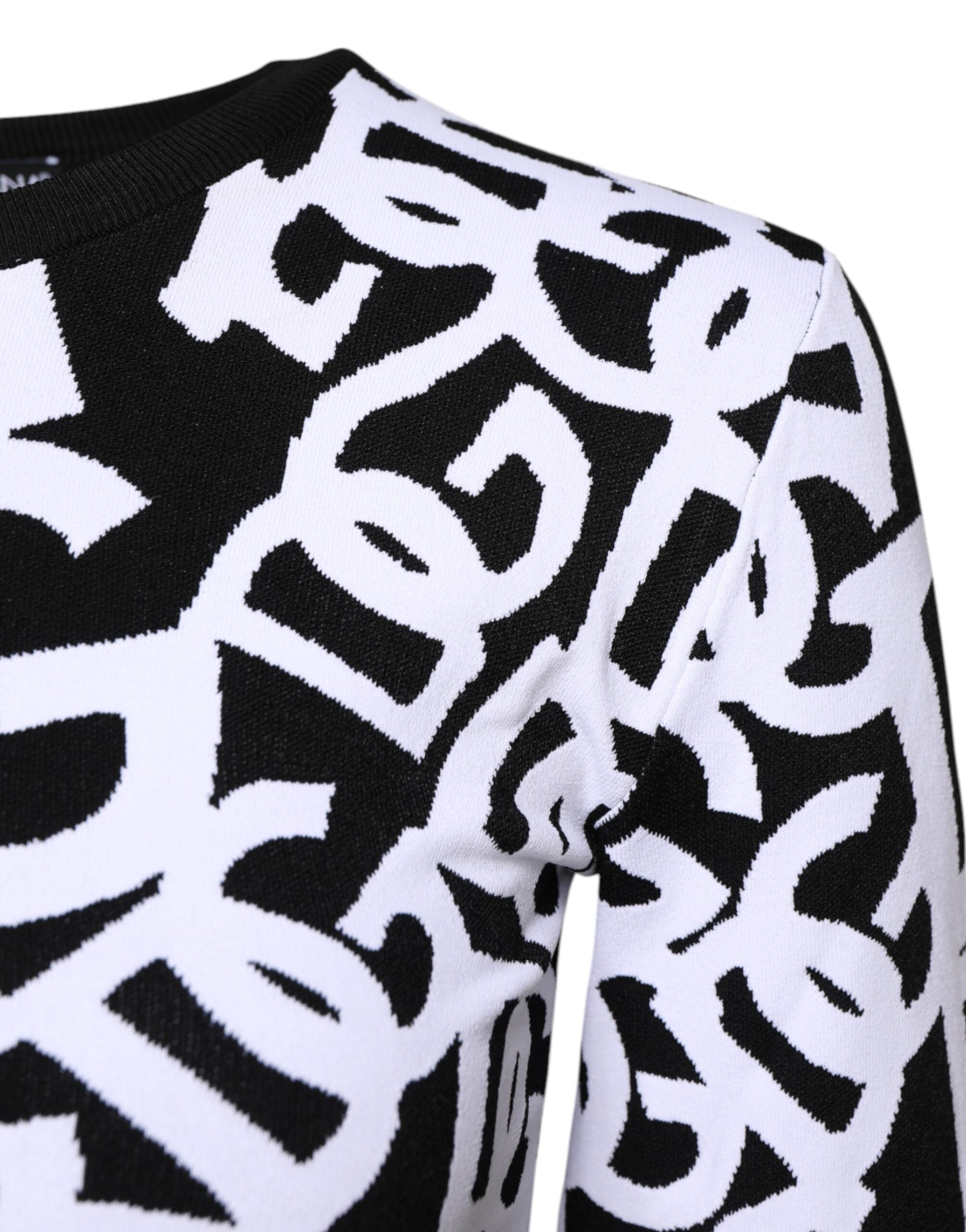 Zwart-witte logoprint damestrui