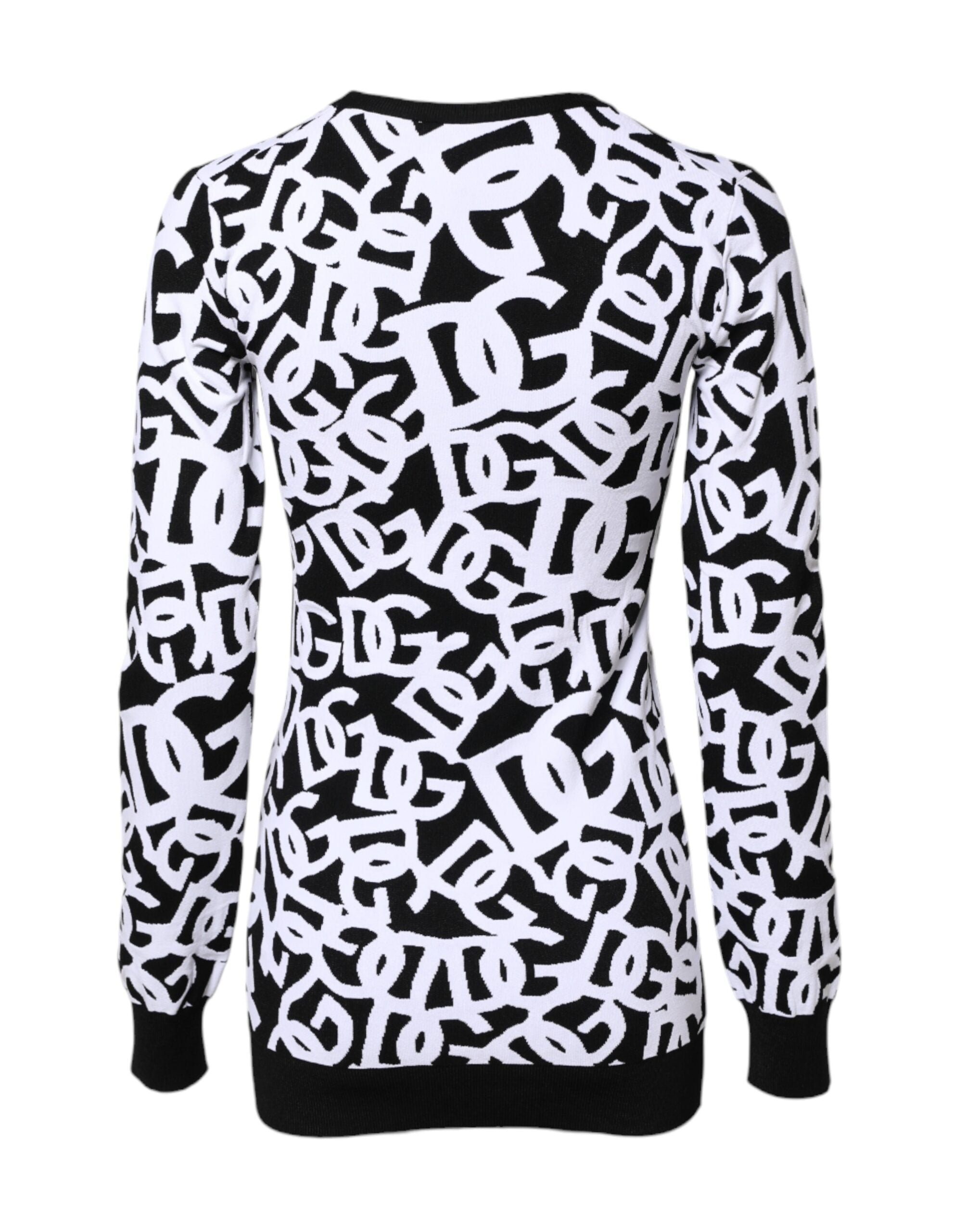 Zwart-witte logoprint damestrui