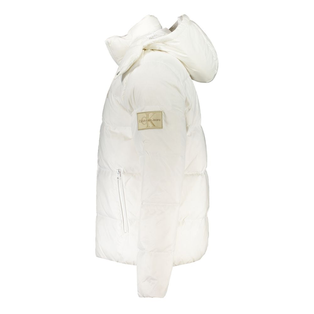 Witte polyamide herenjas