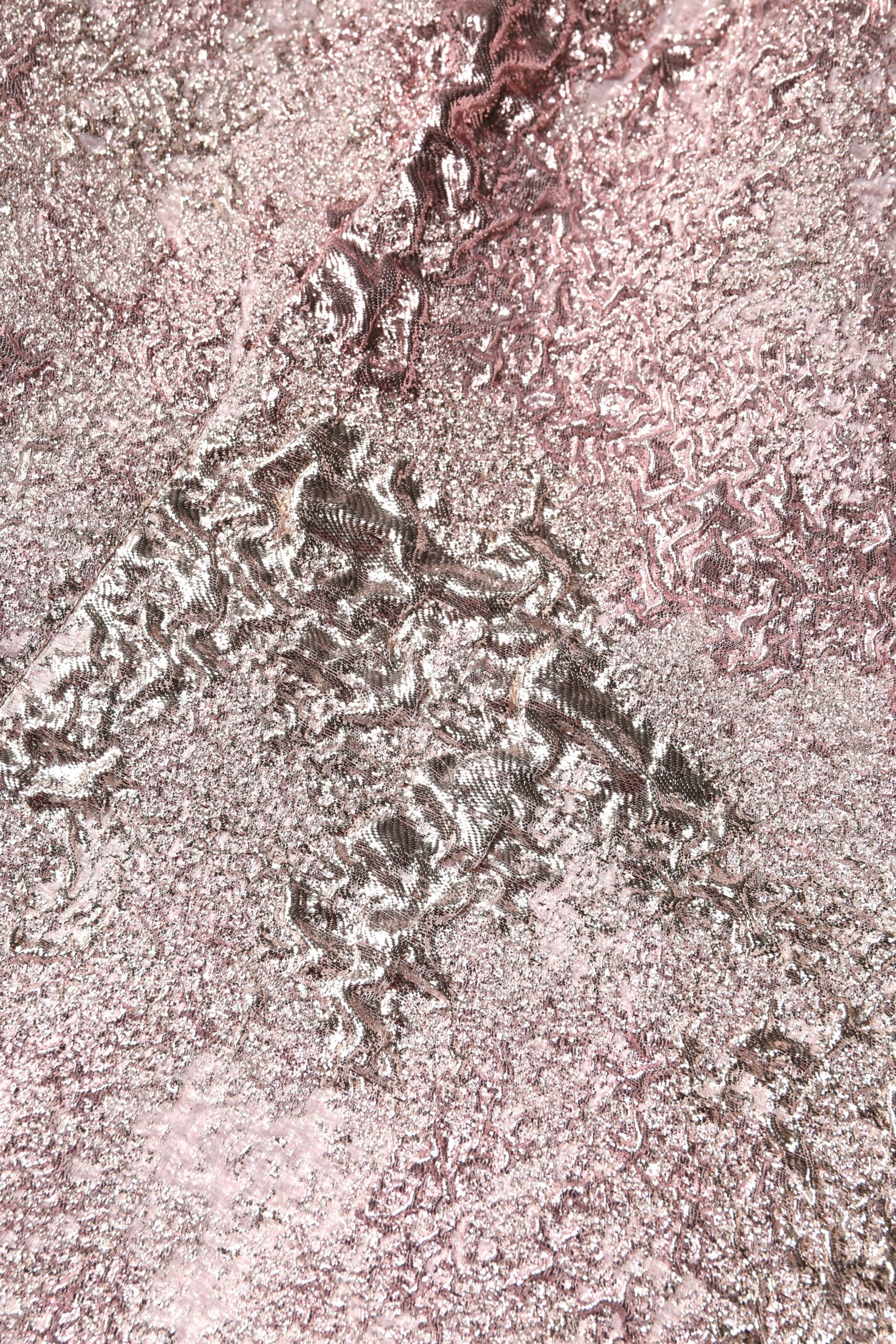 Roze jacquard mouwloze mantelminijurk