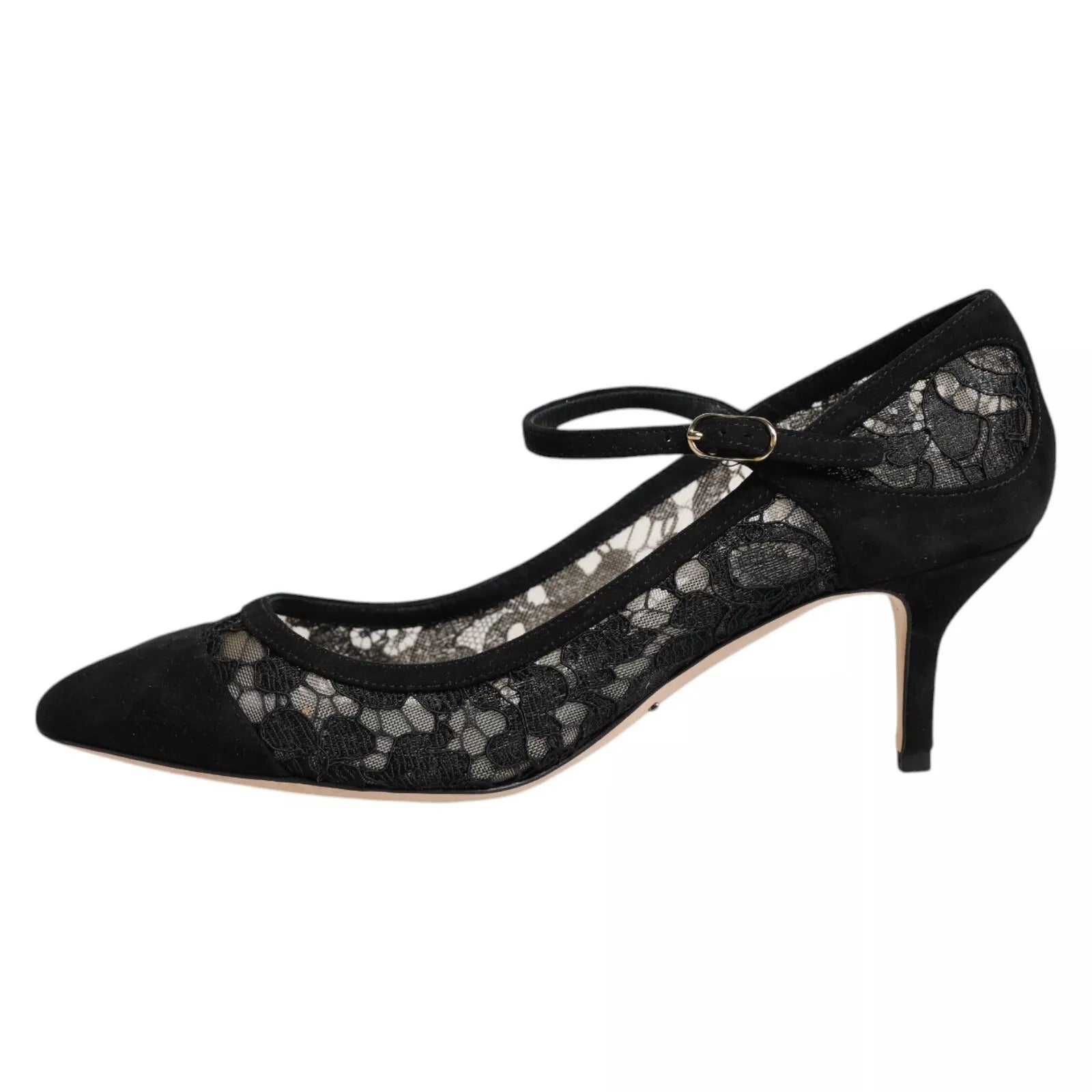 Zwarte Mary Jane Taormina veterpumps