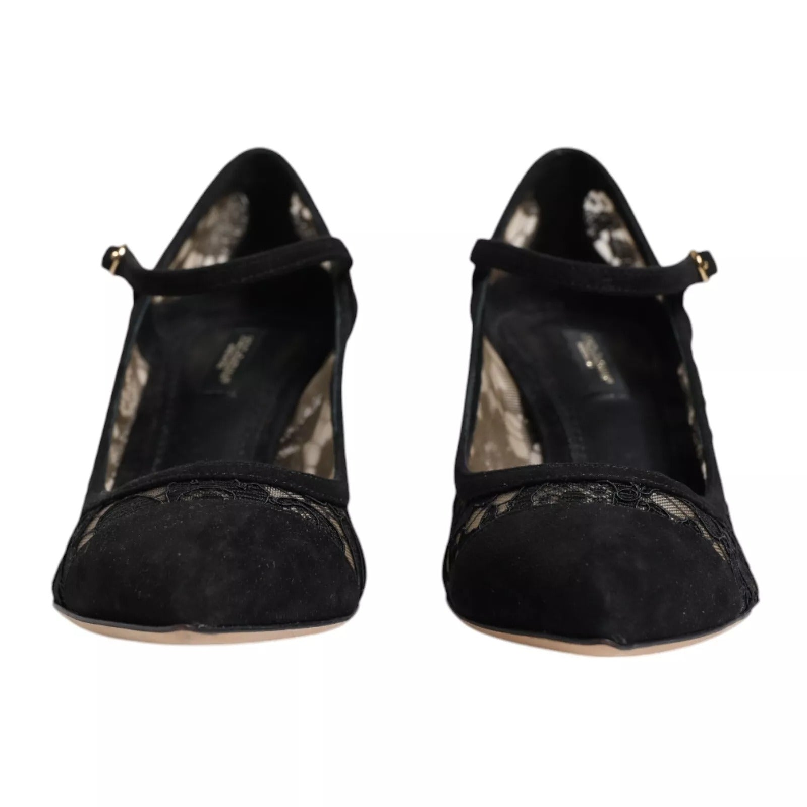 Zwarte Mary Jane Taormina veterpumps