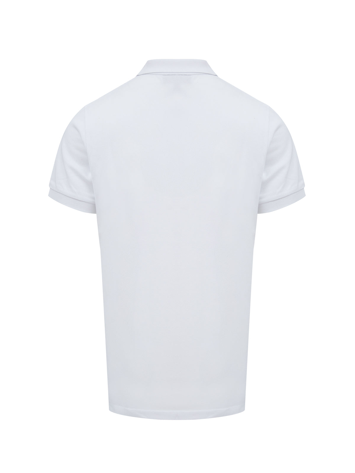 Wit katoenen poloshirt met kraag