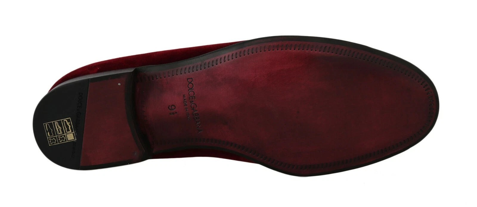 Bordeaux fluwelen loafers met pistoolhoefijzer