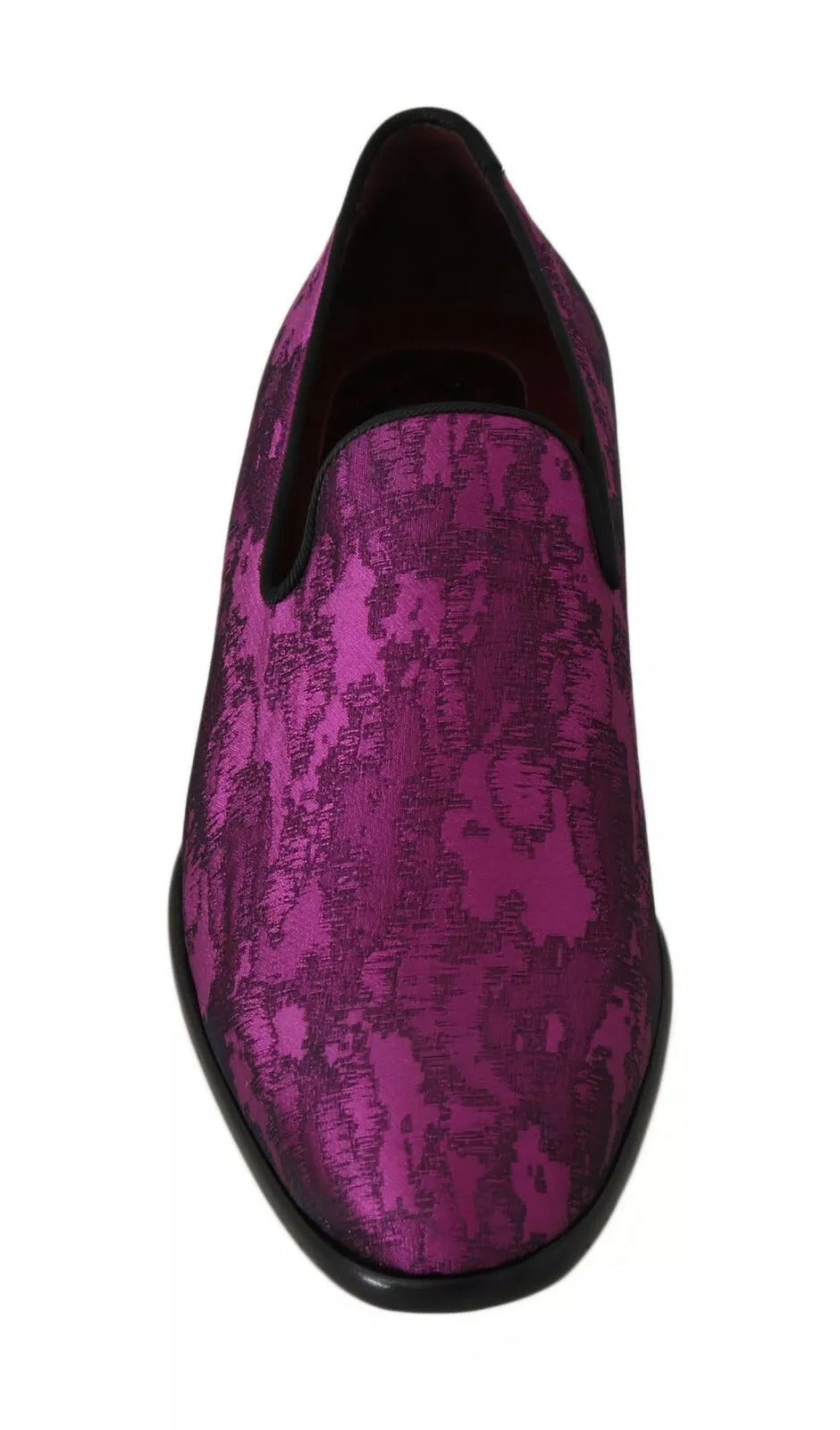 Paarse jacquard loafers, formele schoenen