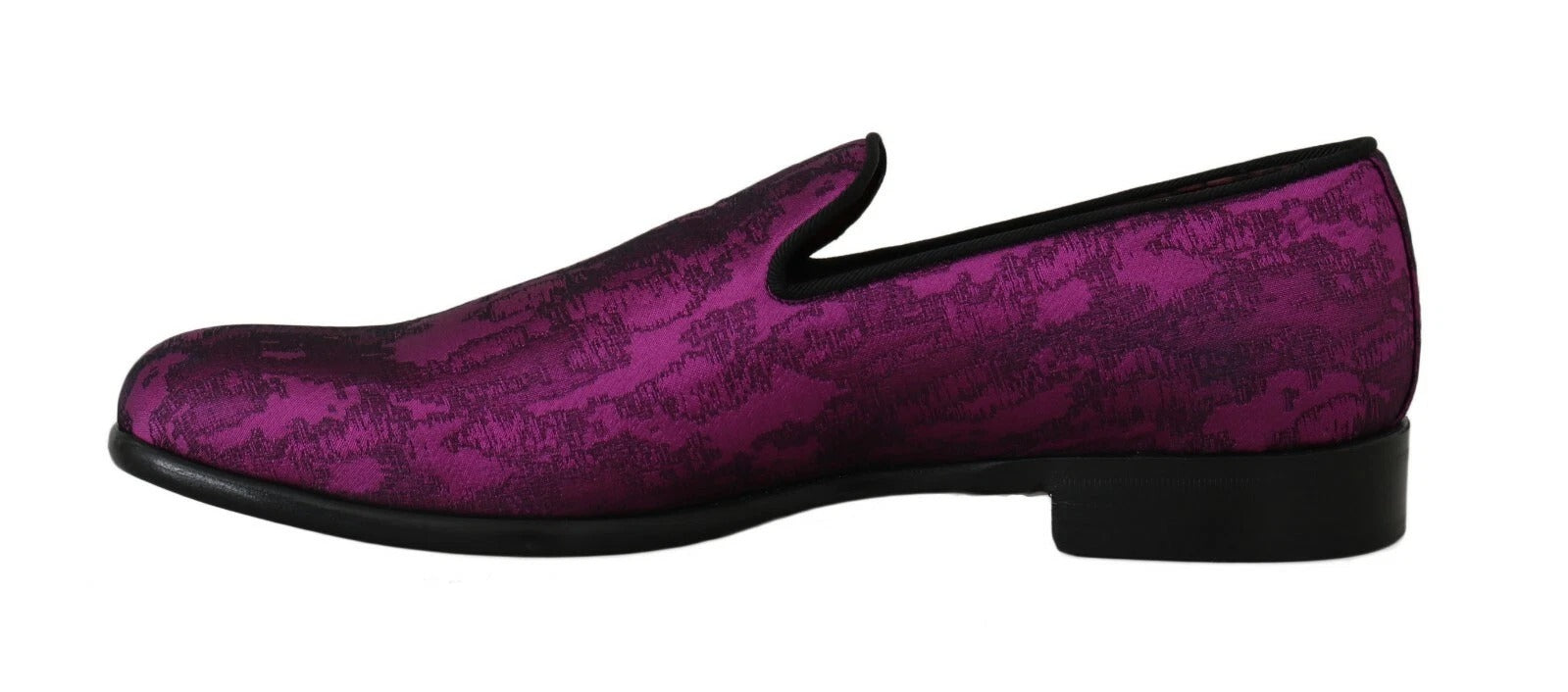 Paarse jacquard loafers, formele schoenen