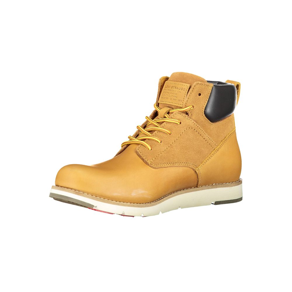 Beige leren herenlaars