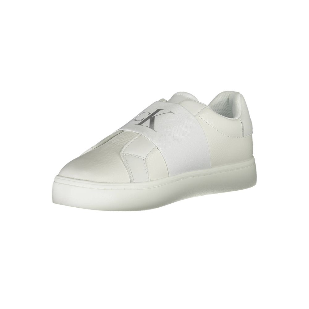 Witte leren damessneaker