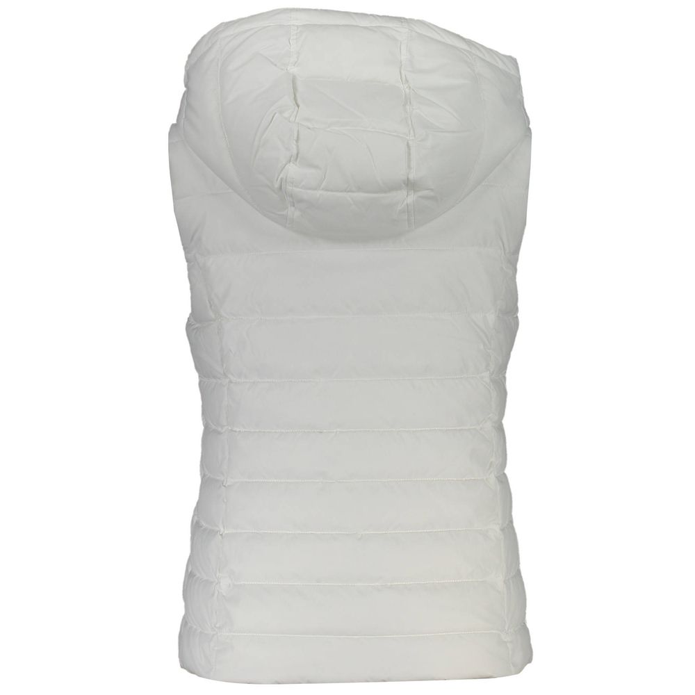 Witte polyester damesjas