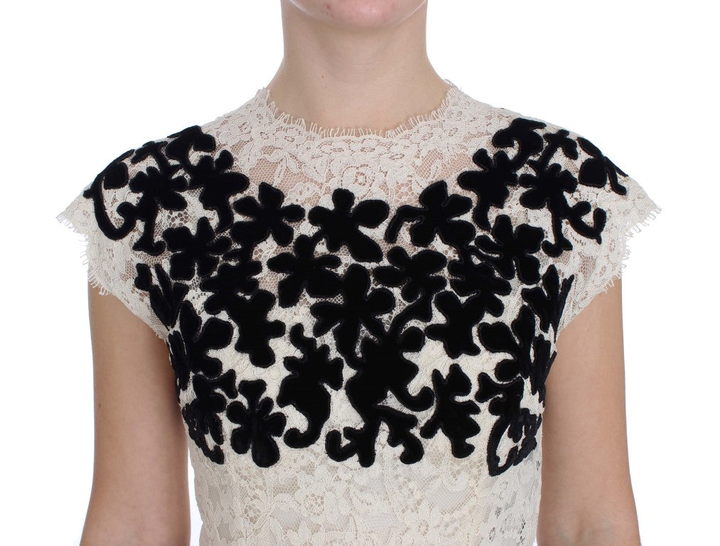 Bloemenkant Ricamo Lange Bal Maxi Jurk