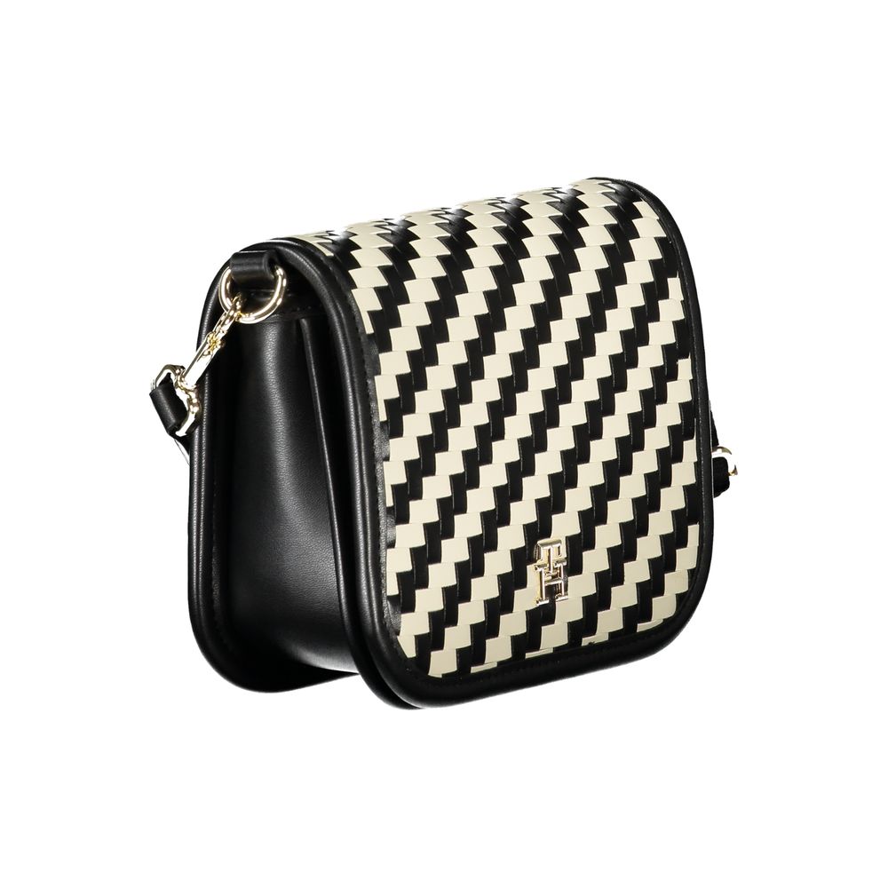 Zwarte polyester handtas