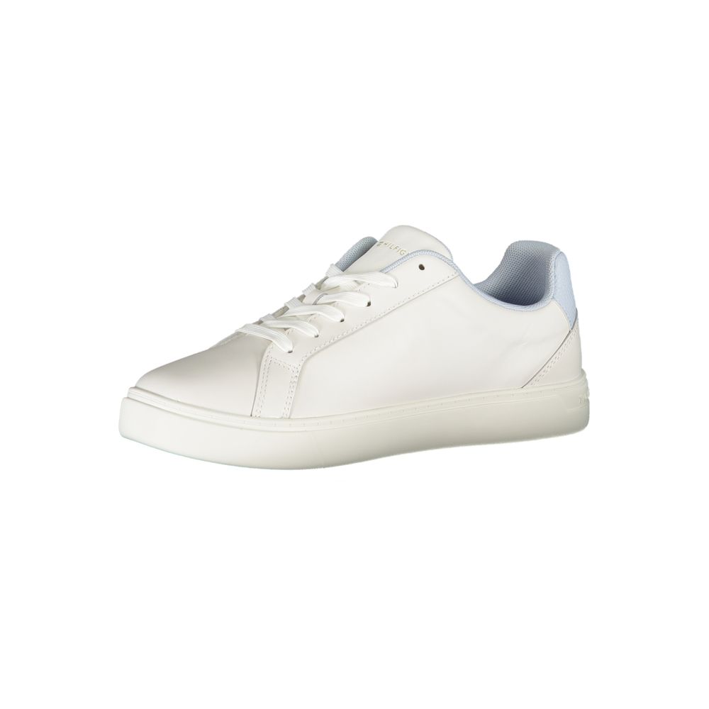 Witte polyester sneaker