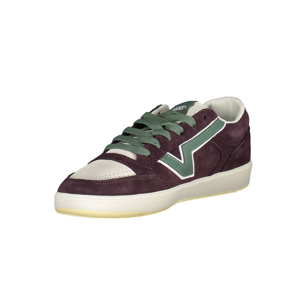 Paarse leren herensneaker