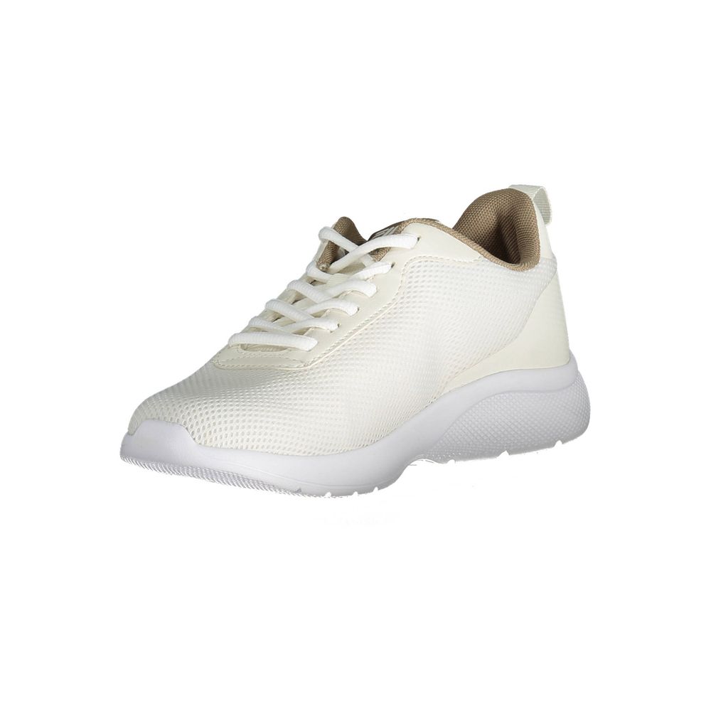 Beige synthetische damessneaker