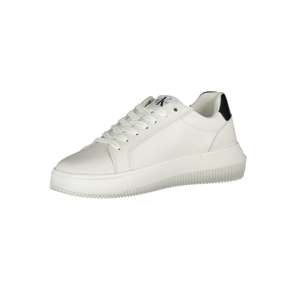 Eco-Chic witte sneakers met contrasterende details