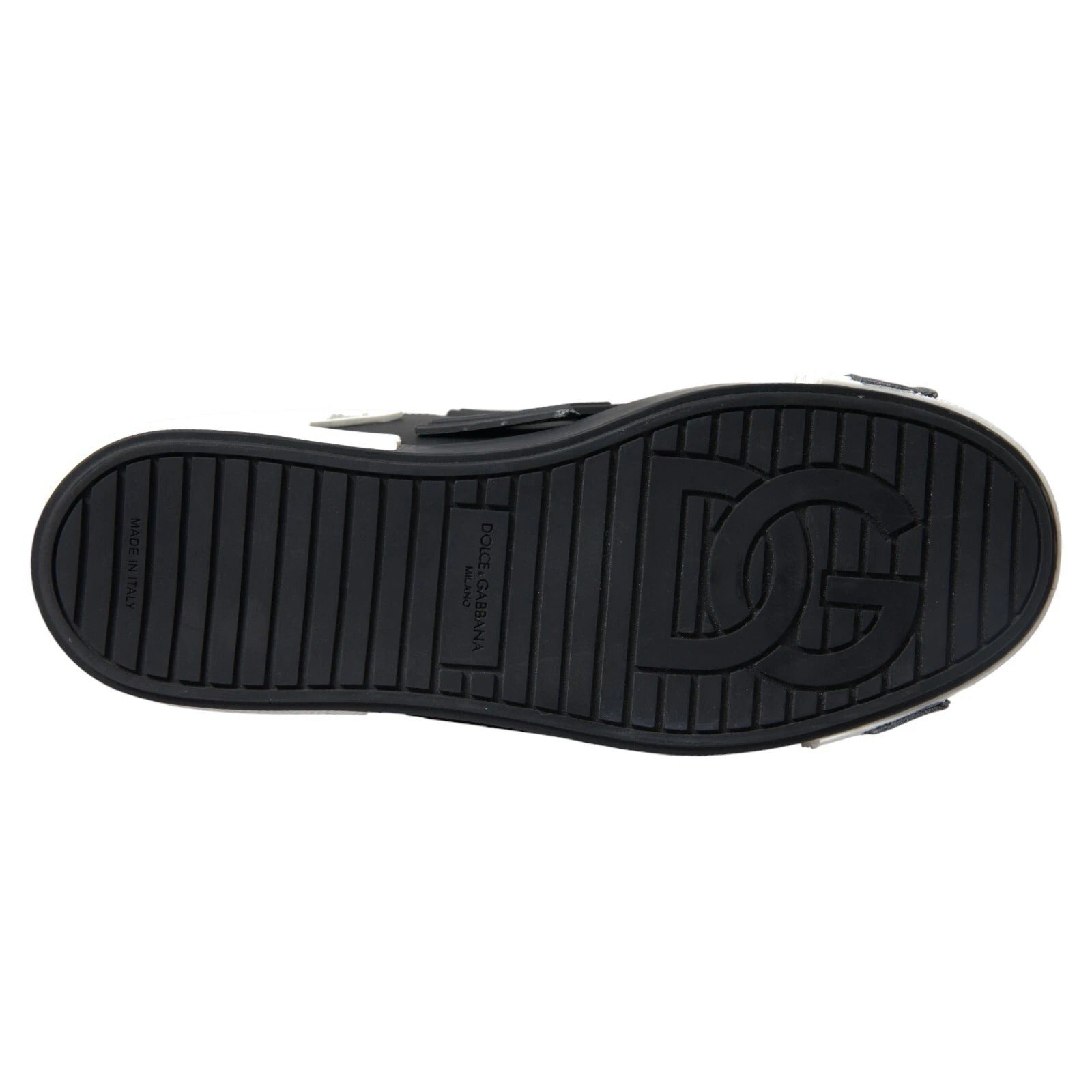 Zwarte leren lage sneakers Portofino-schoenen
