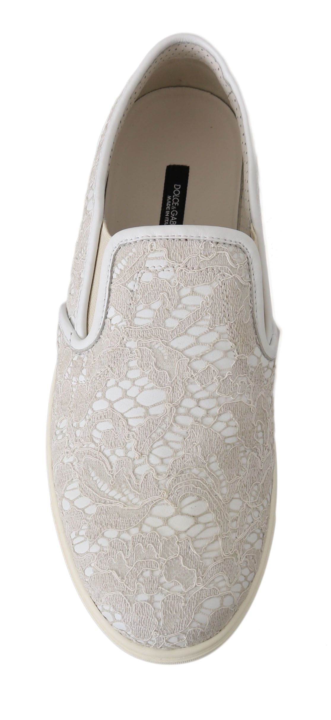 Witte leren veterschoenen