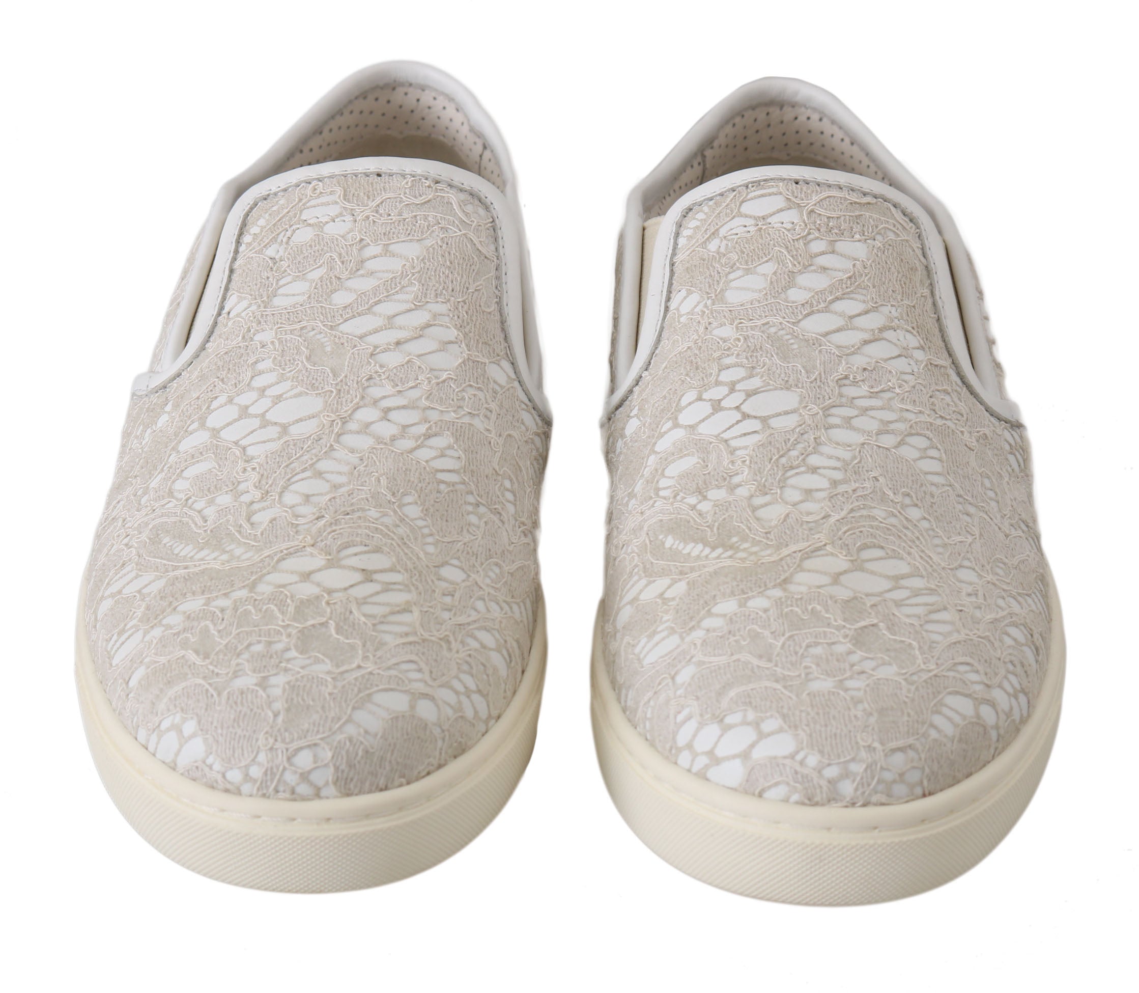 Witte leren veterschoenen