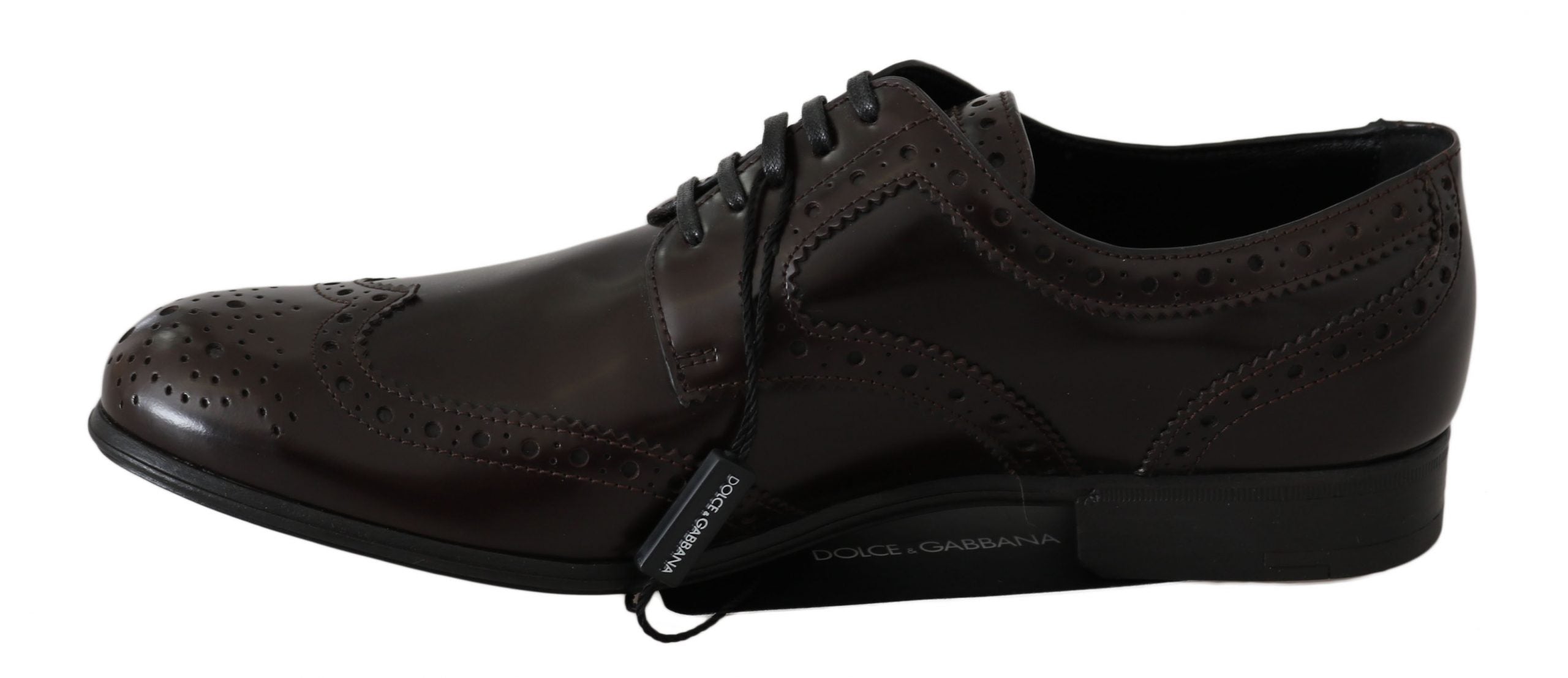Bruine leren Broques Oxford Wingtip-schoenen